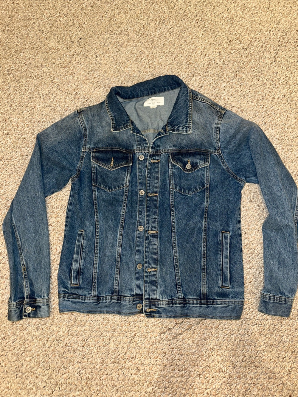 Urban Heritage Dark Blue Kids Denim Jacket